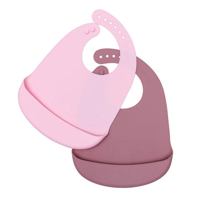 product image for catchie bib dusty rose powder pink by we might be tiny 1 68