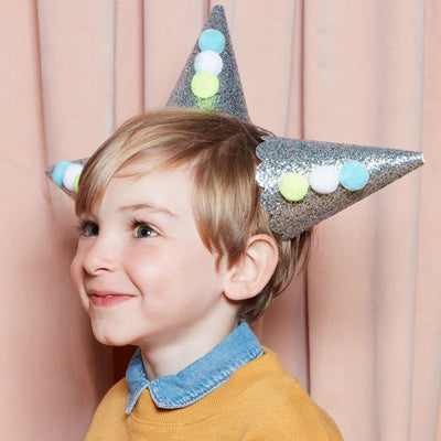 product image for silver pierrot party hats by meri meri 3 99