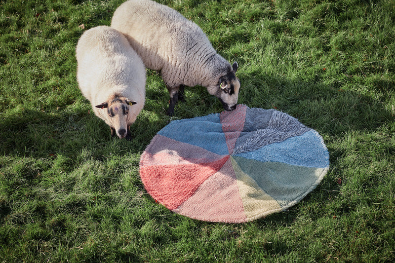 media image for pie chart woolable rug by lorena canals wo pie rs 9 240