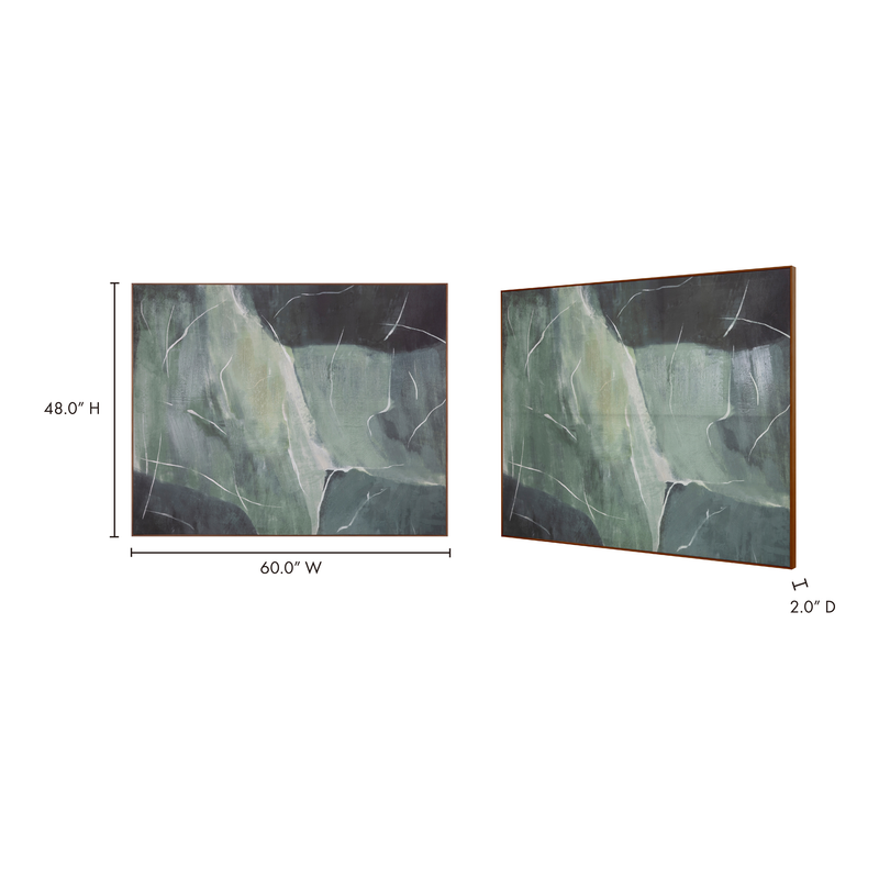 media image for Impression Verdant Palette Framed Painting 5 238