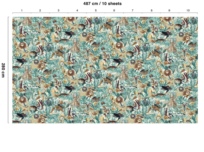 media image for Underwater Jungle No. 1 Wallpaper by KEK Amsterdam 222