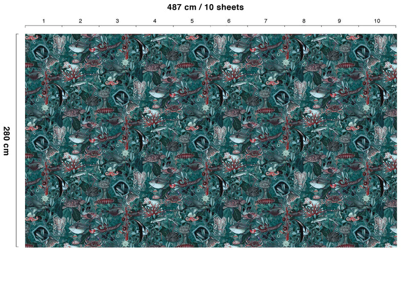 media image for Underwater Jungle No. 4 Wallpaper by KEK Amsterdam 29