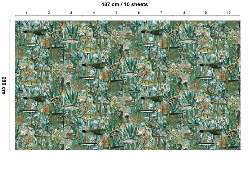 media image for Underwater Jungle No. 6 Wallpaper by KEK Amsterdam 277