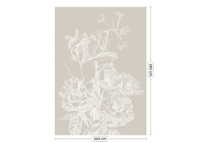 product image for Engraved Flowers Grey No. 1 Wallpaper by KEK Amsterdam 72