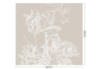 product image for Engraved Flowers Grey No. 1 Wallpaper by KEK Amsterdam 25