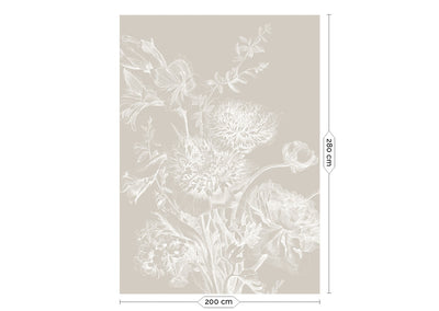 product image for Engraved Flowers Grey No. 2 Wallpaper by KEK Amsterdam 44