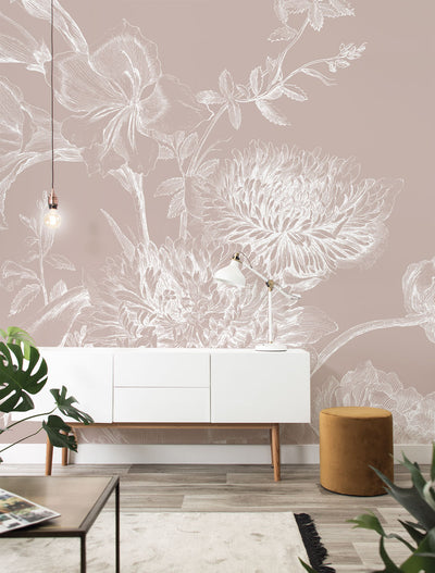 product image for Engraved Flowers Nude No. 2 Wallpaper by KEK Amsterdam 36