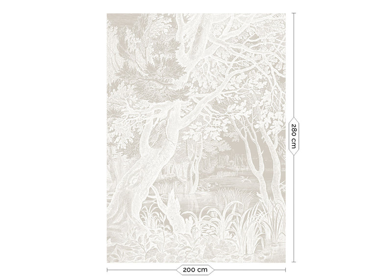 media image for Engraved Landscapes Grey No. 1 Wallpaper by KEK Amsterdam 246