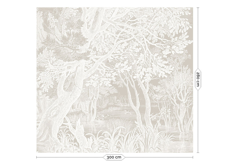 media image for Engraved Landscapes Grey No. 1 Wallpaper by KEK Amsterdam 235