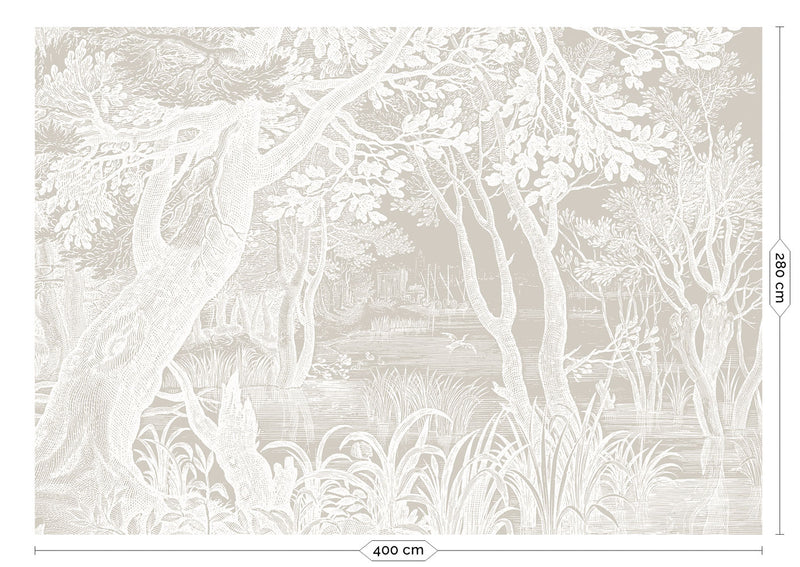 media image for Engraved Landscapes Grey No. 1 Wallpaper by KEK Amsterdam 275