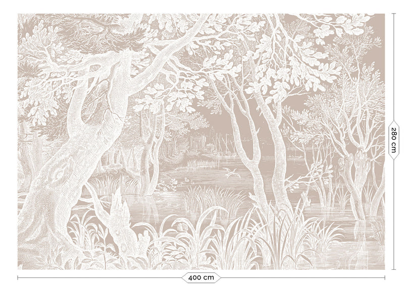 media image for Engraved Landscapes Sand No. 1 Wallpaper by KEK Amsterdam 215
