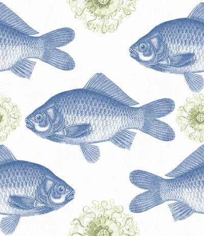 product image of Fish Blue Wallpaper from Collection I by Mind the Gap 526