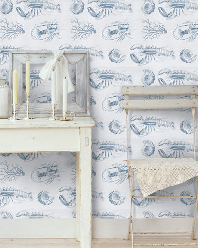 product image for Lobster Blue Wallpaper from Collection I by Mind the Gap 5