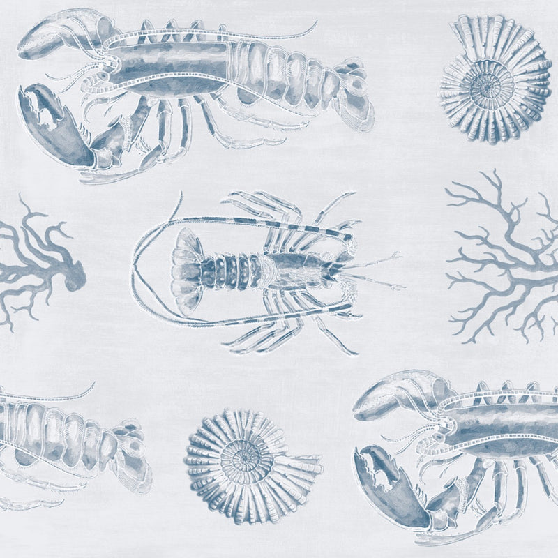 media image for Lobster Blue Wallpaper from Collection I by Mind the Gap 232