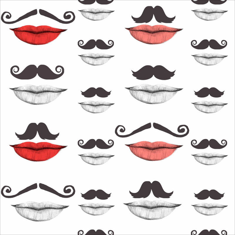 media image for sample moustache and lips wallpaper from collection i by mind the gap 1 260