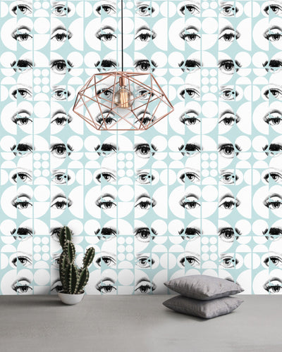 product image for Eyes And Circles Sky Wallpaper from Collection I by Mind the Gap 28