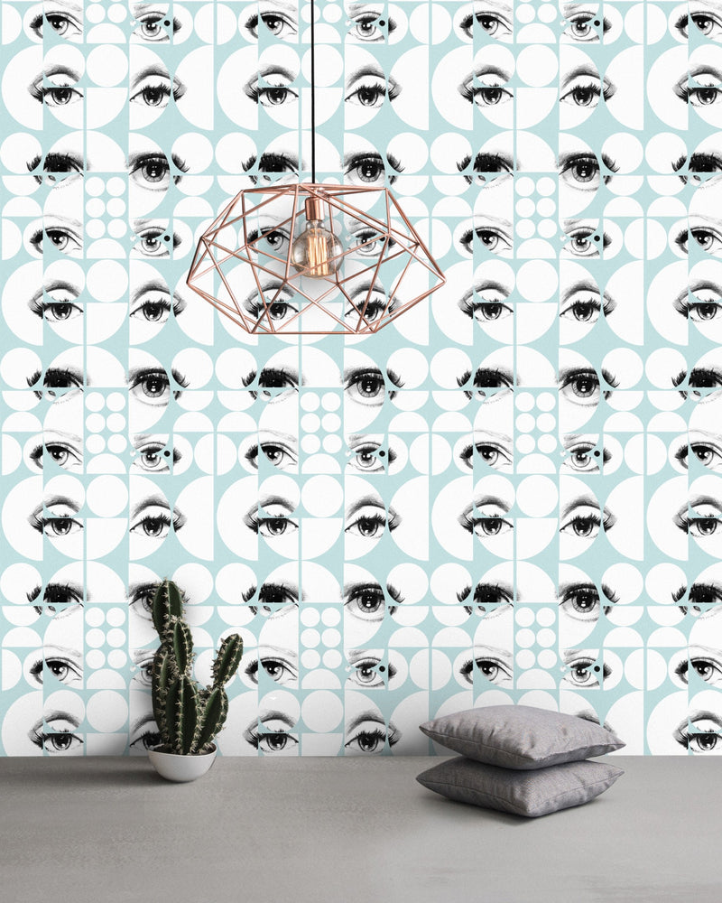media image for Eyes And Circles Sky Wallpaper from Collection I by Mind the Gap 216