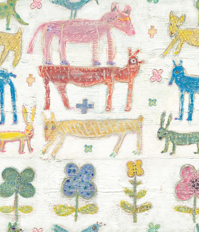 product image of Stacked Animals Wallpaper from the Sugarboo Collection by Mind the Gap 553