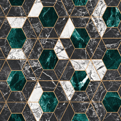 product image of Hexa Onyx Wallpaper from Manhattan Metallic Edition by Mind the Gap 575