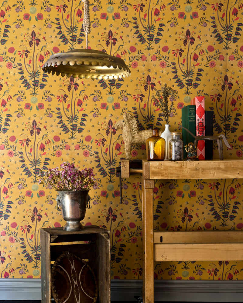 media image for Gypsy Ochre Wallpaper from Collectables by Mind the Gap 246