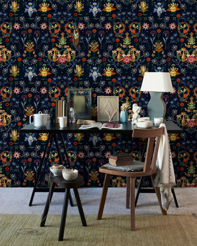 product image for Transylvania Folk In Blue Wallpaper from Collectables by Mind the Gap 96