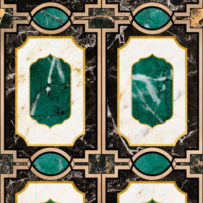 product image of sample waldorf emerald wallpaper from collectables by mind the gap 1 578