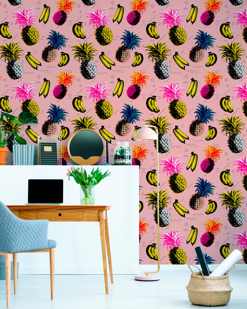 media image for Flying Objects Pink Wallpaper from Collectables by Mind the Gap 270