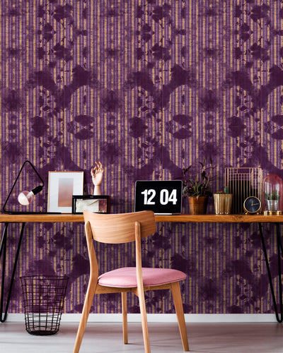 product image for Washed Shibori Burgund Wallpaper from Collectables by Mind the Gap 54