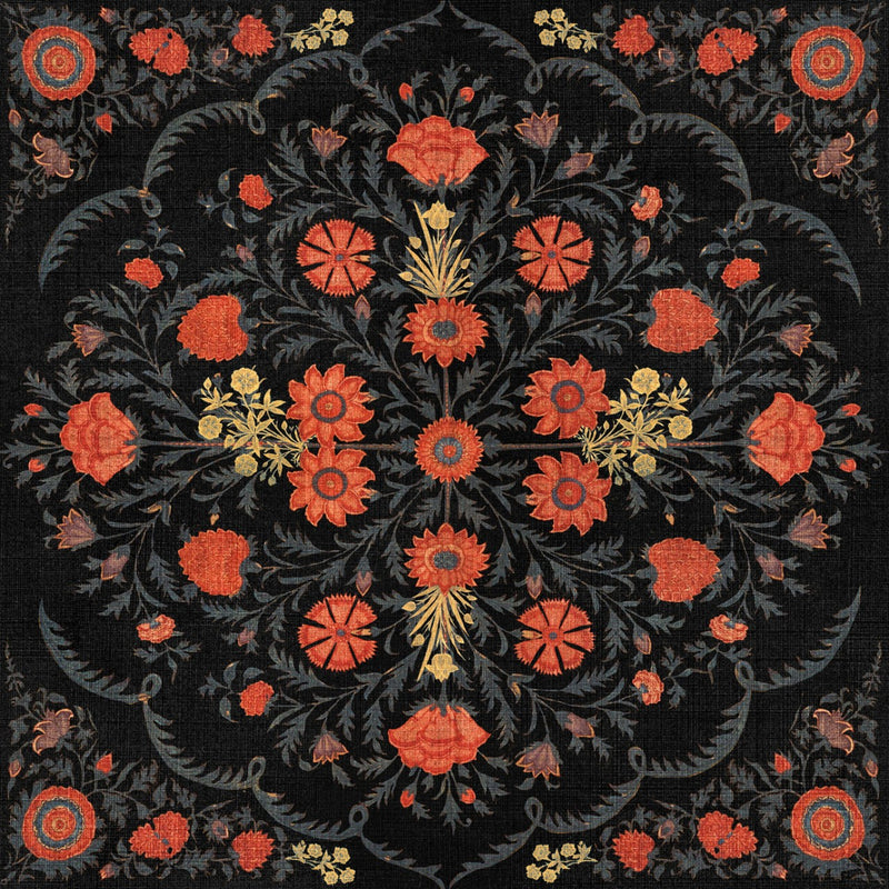 media image for Hindu Bloom Anthracite Wallpaper from Collectables by Mind the Gap 267