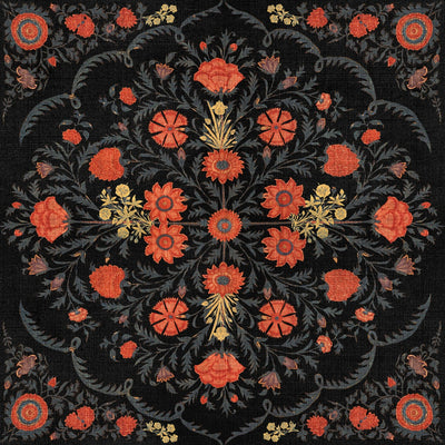 product image of sample hindu bloom anthracite wallpaper from collectables by mind the gap 1 555