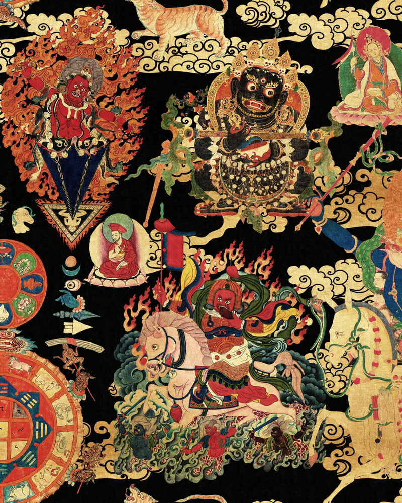 media image for sample tibetan tapestry metallic edition wallpaper from the compendium by mind the gap 1 236