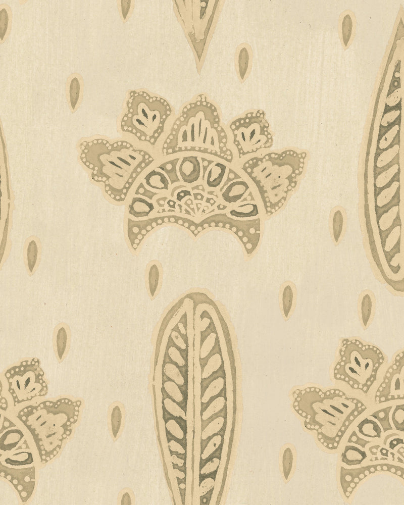 media image for Bethel Batik Antique White Wallpaper from the Woodstock Collection by Mind the Gap 247