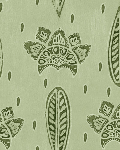 product image of sample bethel batik smoke green wallpaper from the woodstock collection by mind the gap 1 537