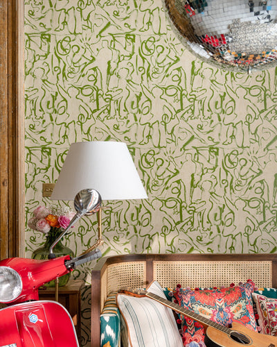 product image for On The Stage Greenery Wallpaper from the Woodstock Collection by Mind the Gap 85