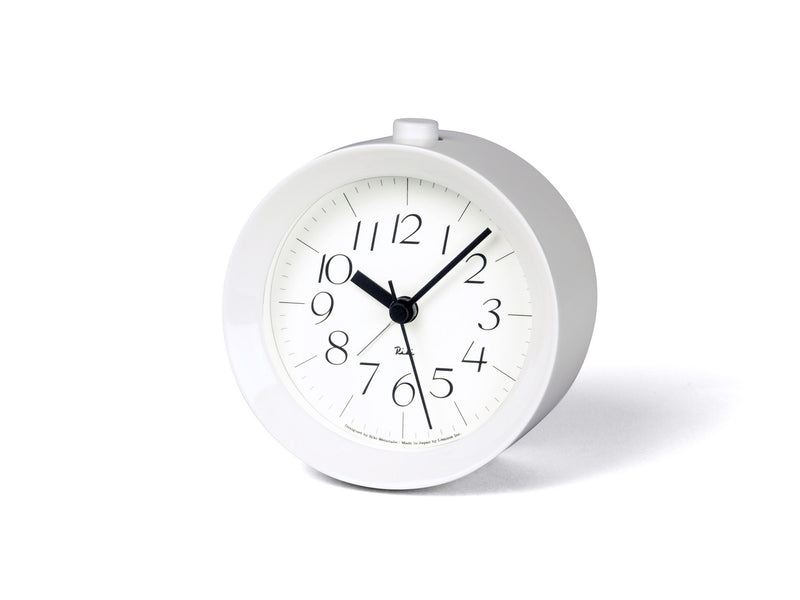 media image for riki alarm paint clock in white design by lemnos 1 24