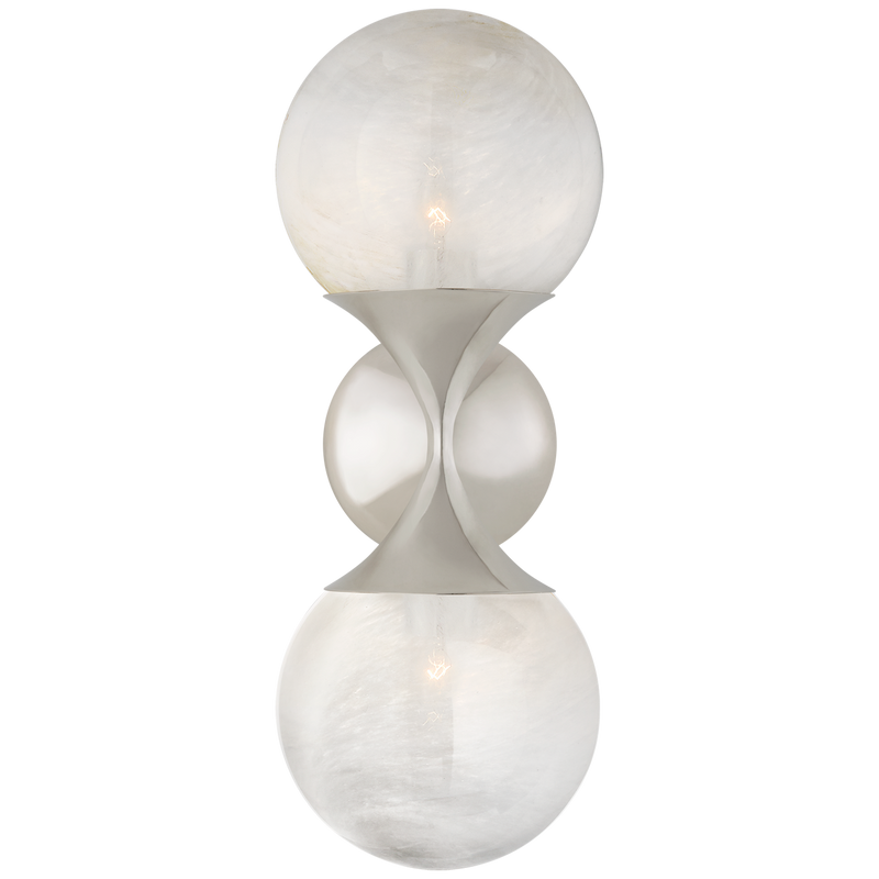 media image for Cristol Small Double Sconce by AERIN 231
