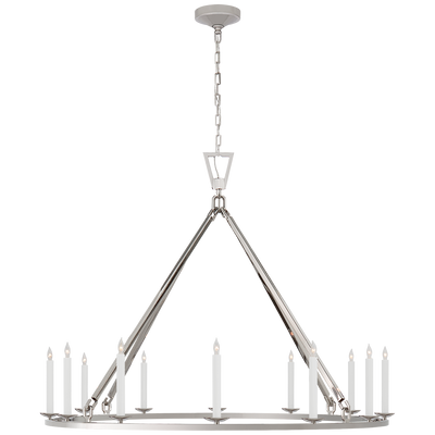 product image for Darlana Extra Large Single Ring Chandelier by Chapman & Myers 80