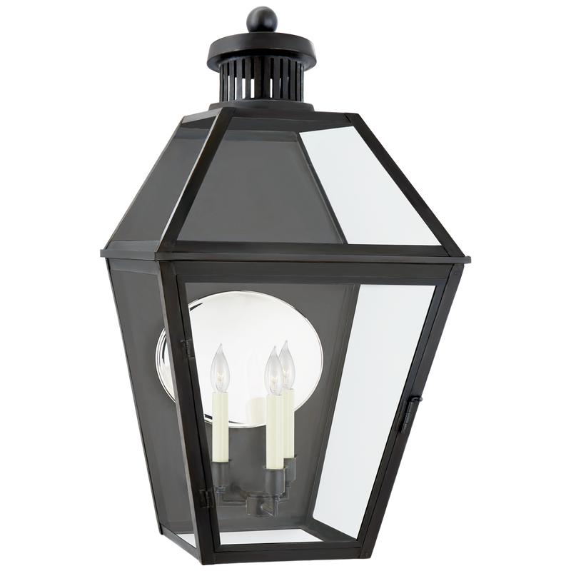 media image for Stratford Large 3/4 Wall Lantern by Chapman & Myers 288