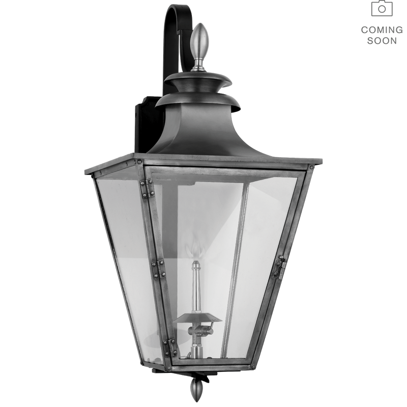 media image for albermarle bracketed gas wall lantern by chapman myers cho 2435blk cg 1 223