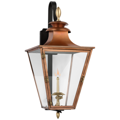 product image for albermarle bracketed gas wall lantern by chapman myers cho 2435blk cg 4 89