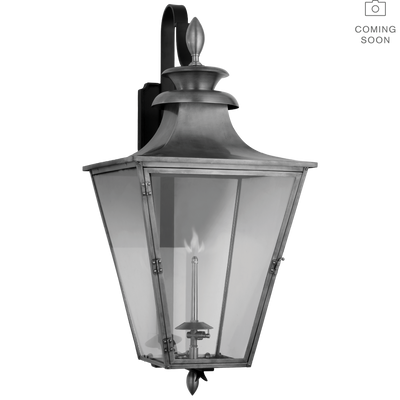 product image for albermarle bracketed gas wall lantern by chapman myers cho 2435blk cg 2 61