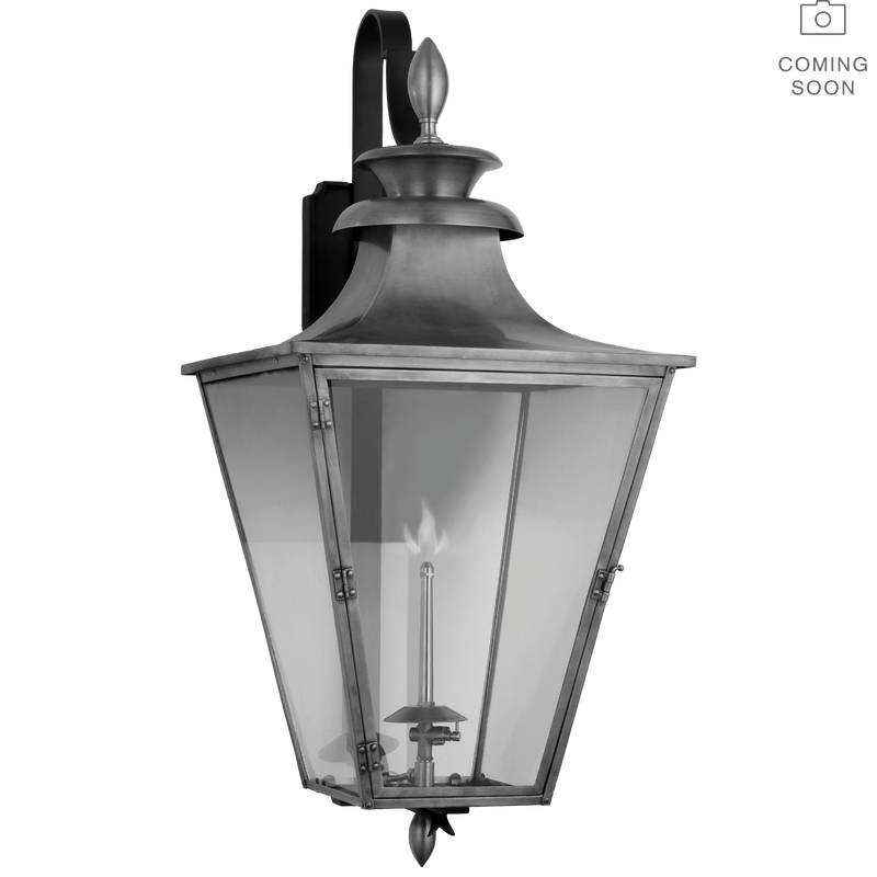 media image for albermarle bracketed gas wall lantern by chapman myers cho 2435blk cg 2 233