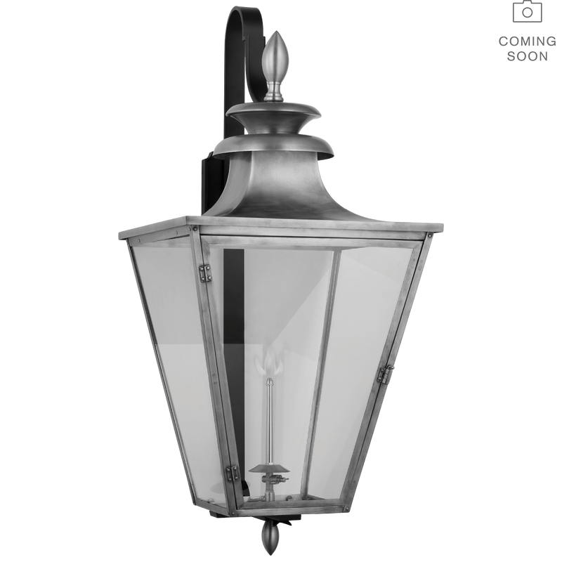 media image for albermarle bracketed gas wall lantern by chapman myers cho 2435blk cg 3 25