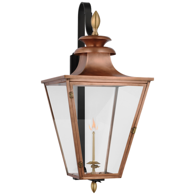 product image for albermarle bracketed gas wall lantern by chapman myers cho 2435blk cg 6 15