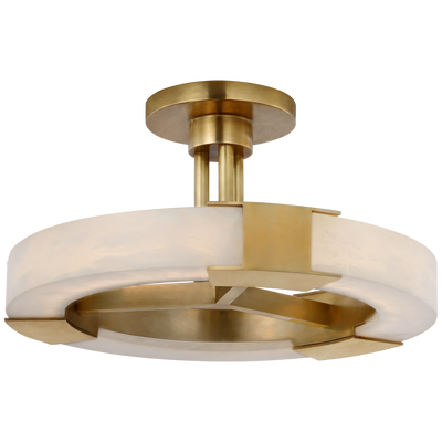 product image for covet ring semi flush mount by kelly wearstler kw 4142ab alb 1 24