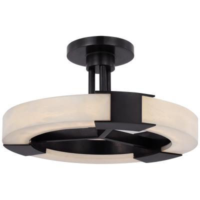 product image for covet ring semi flush mount by kelly wearstler kw 4142ab alb 2 13