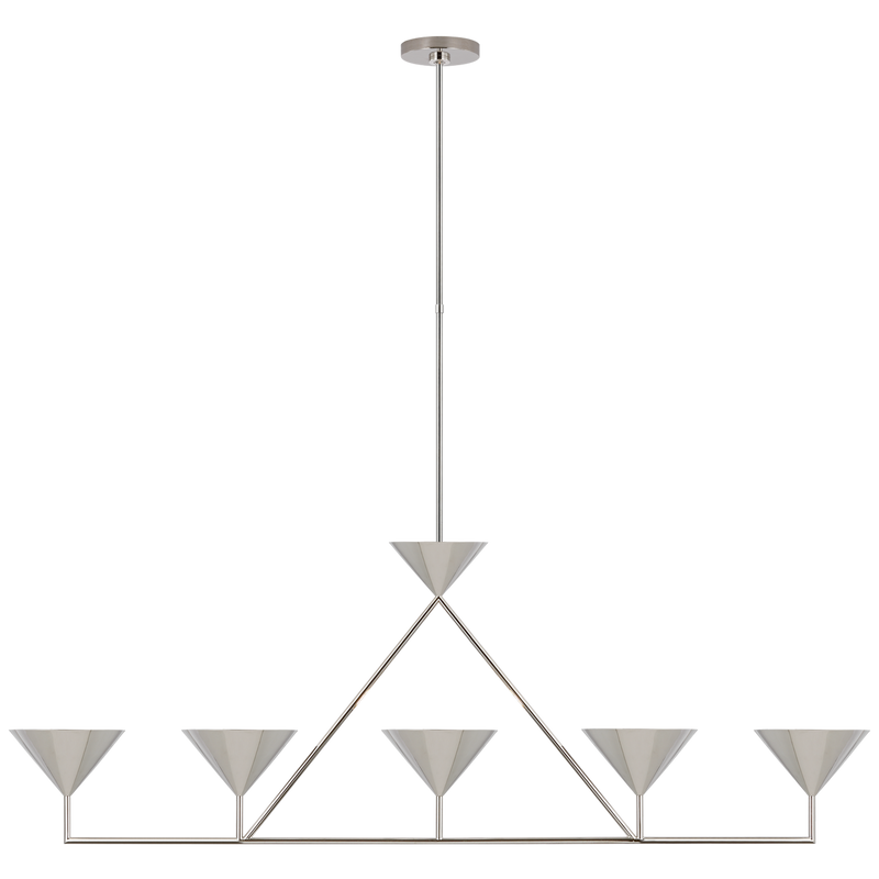 media image for orsay xl 5 light linear chandelier by paloma contreras pcd 5216bz 3 278