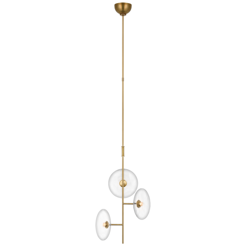 media image for calvino mini 3 light chandelier by ian k fowler s 5690hab cg 1 288
