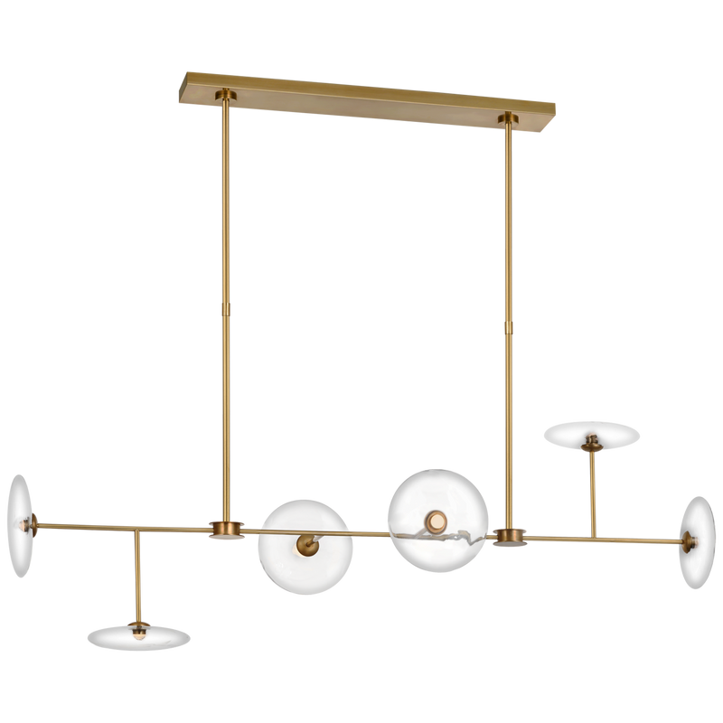 media image for calvino linear chandelier by ian k fowler s 5695hab cg 1 279