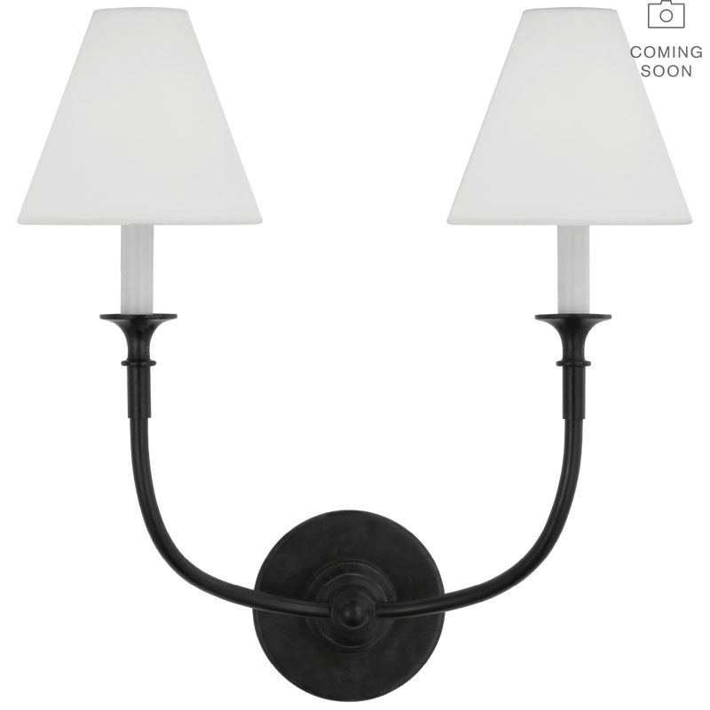 media image for piaf double sconce by thomas obrien tob 2451ag l 1 250